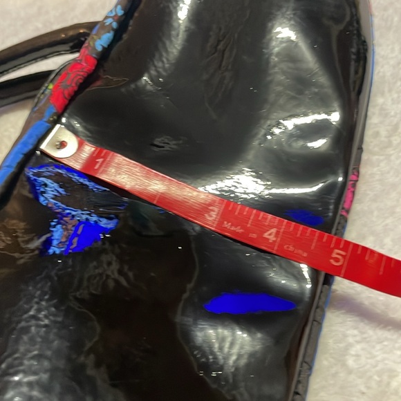 Betsey Johnson Black and Blue Floral Women's Bag - Picture 10 of 11